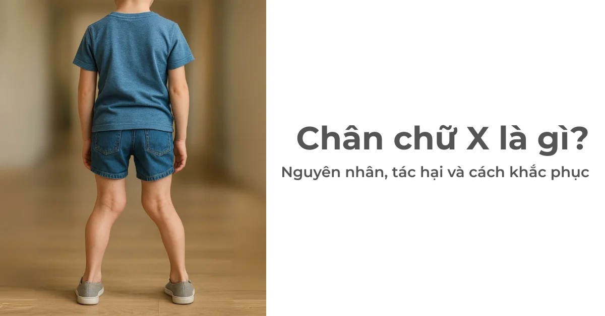 Chân chữ X là gì? Nguyên nhân, tác hại và cách khắc phục chân chữ X