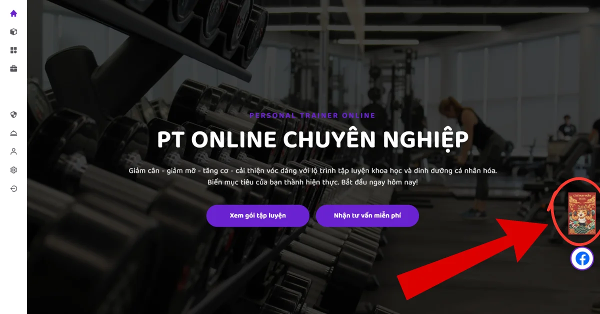 Tìm và nhấn vào biểu tượng bao lì xì