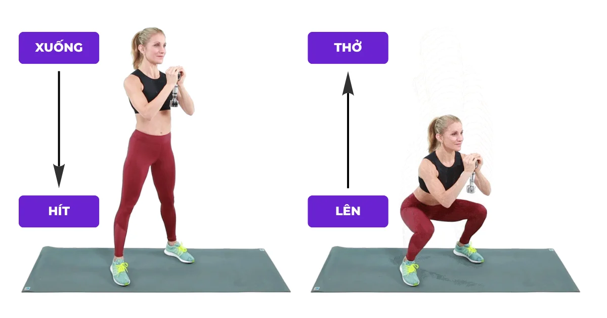 Cách hít thở đúng cách khi tập gym trong tất cả các bài tập