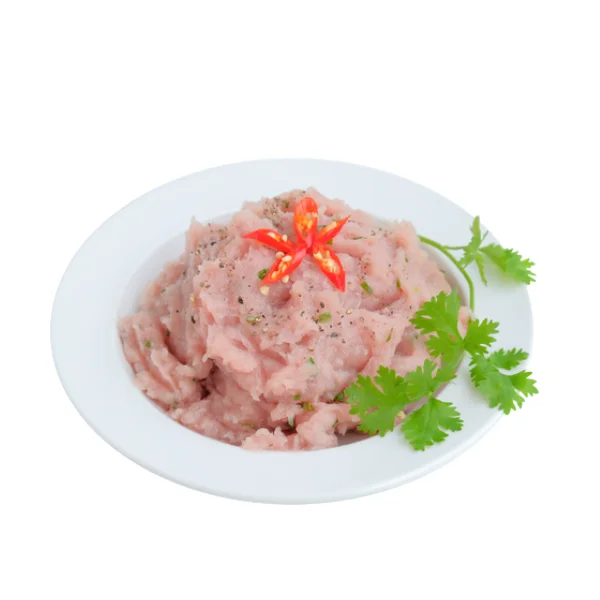 Ảnh calo trong 100g chả cá thác lác trộn thịt nạc heo xay (featherback fish paste mixed minced pork)